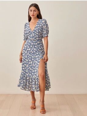 Reformation Nantes Dress in Mari Sz 12